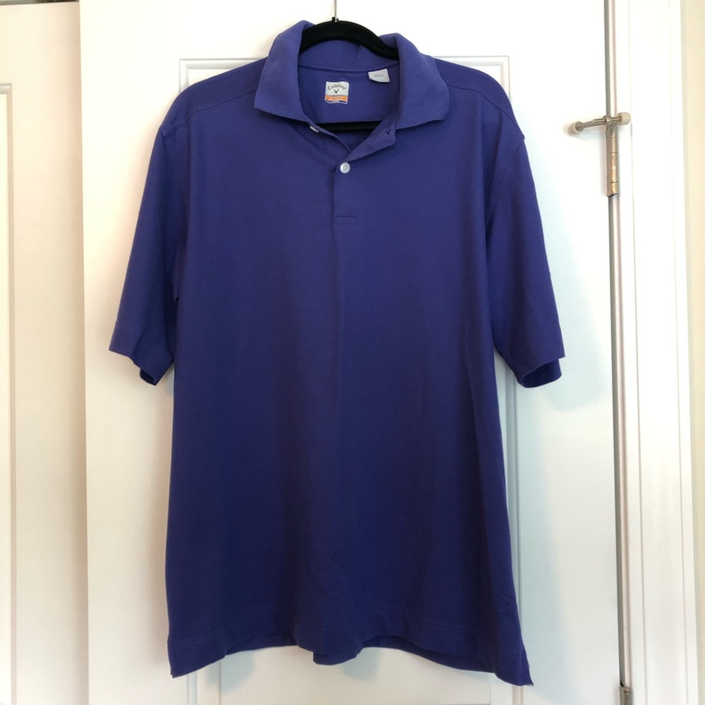 Men's Blue Callaway C-Tech Quick Dry Golf Polo